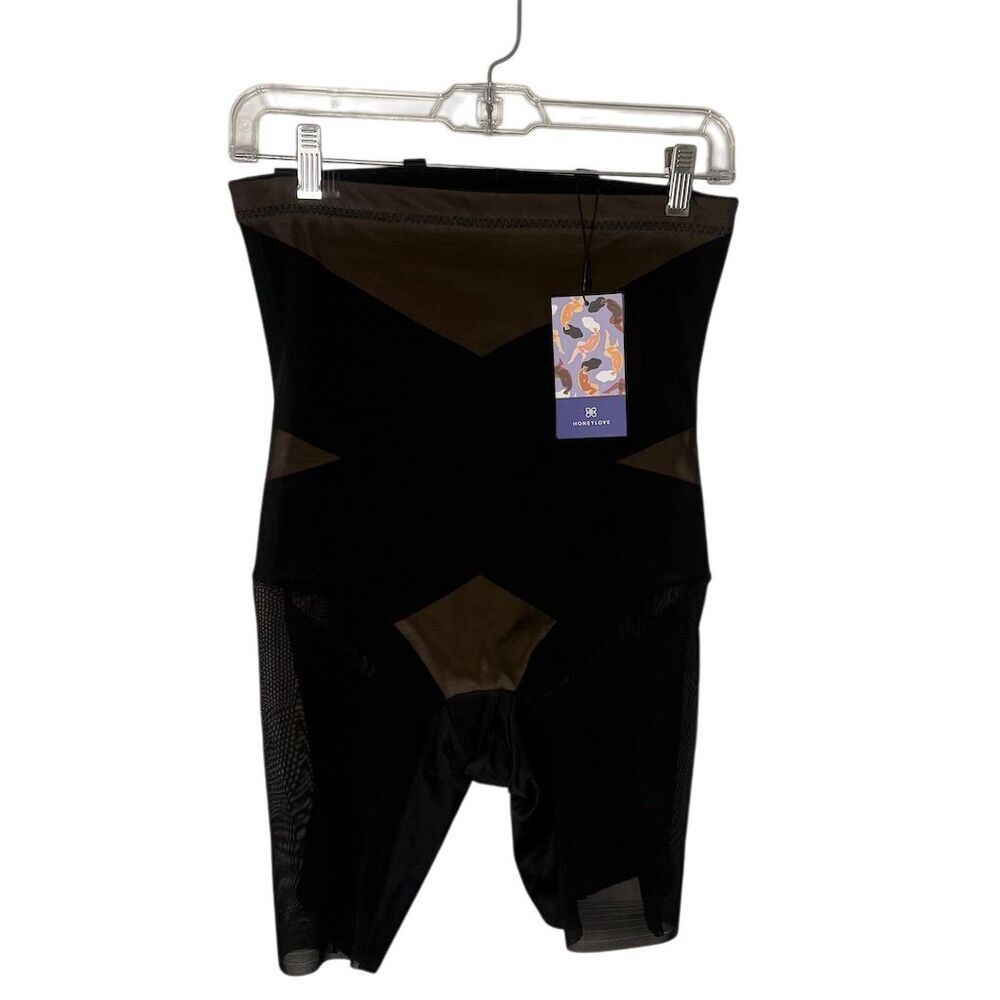 Honeylove SuperPower Short Shapewear Black Women's Sculpting Shorts-Large